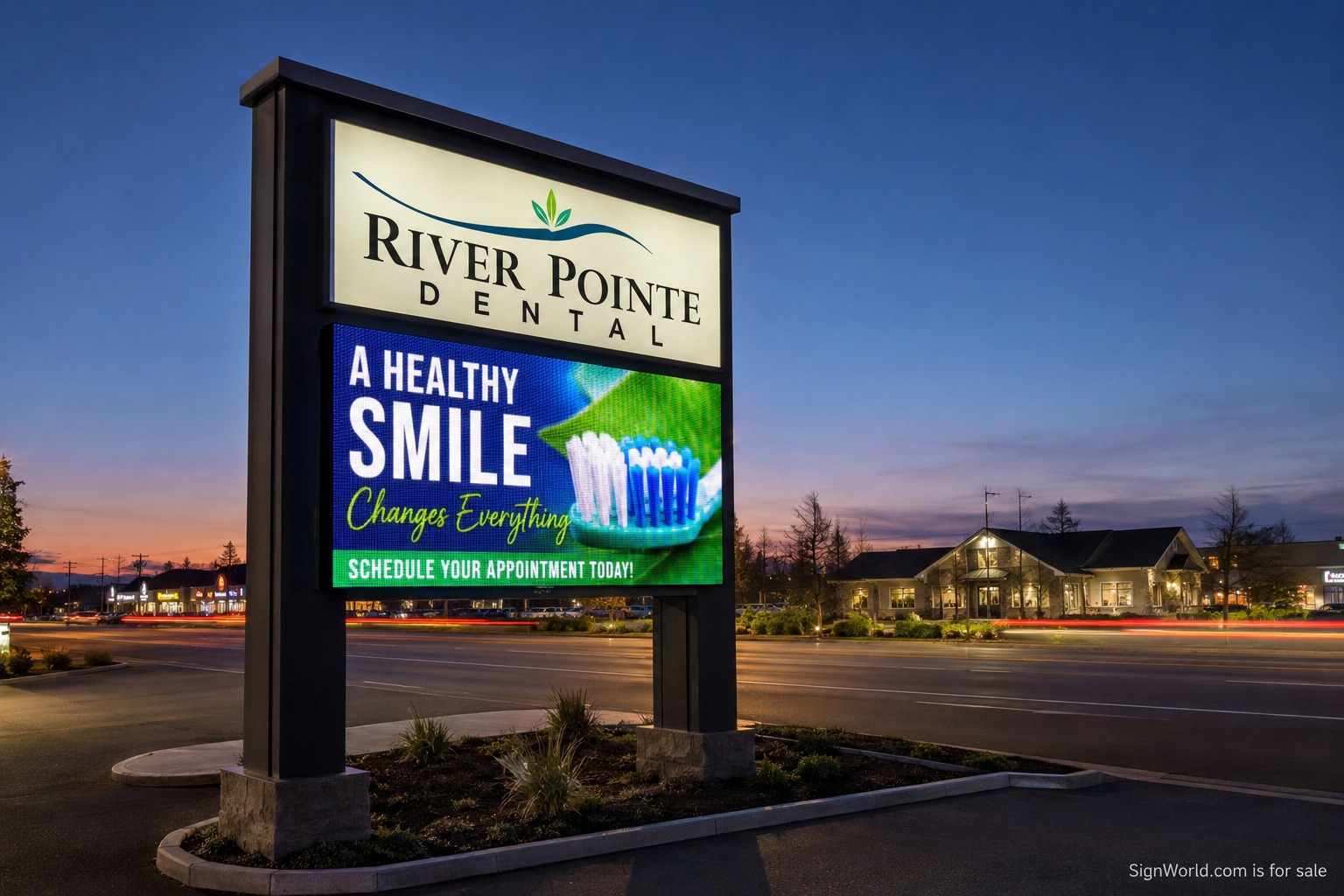 Commercial signage example