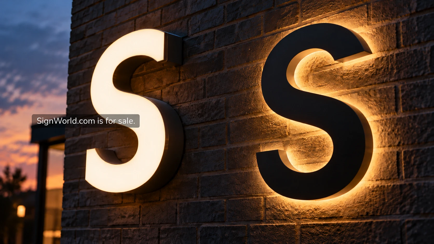 Commercial signage detail illustrating front-lit vs halo-lit channel letters: choosing a storefront sign