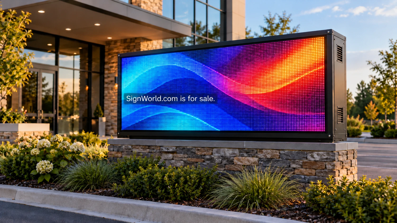 Commercial signage detail illustrating how to choose an outdoor led sign